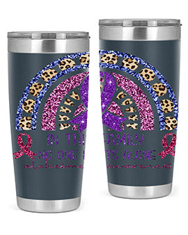 Alzheimer Awareness Purple Rainbow 2#- alzheimers- Tumbler