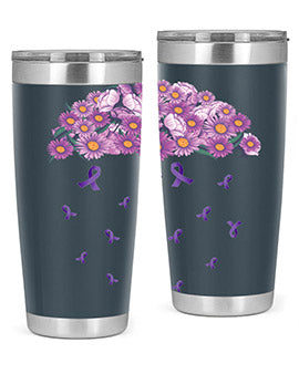 AlzheimerS Awareness Purple Umbrella 18#- alzheimers- Tumbler