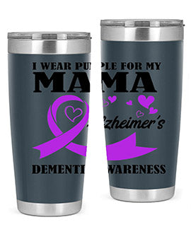 Alzheimers And Dementia I Wear Purple For My Warrior Mama 21#- alzheimers- Cotton Tank