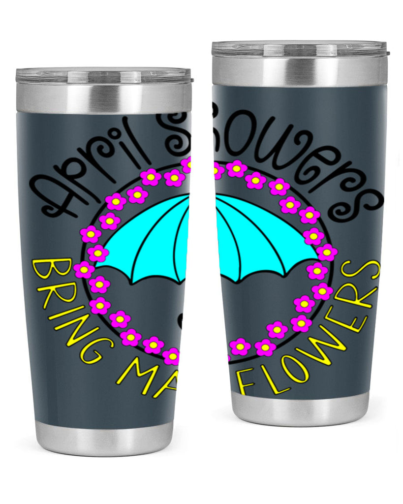 April showers21#- spring- Tumbler