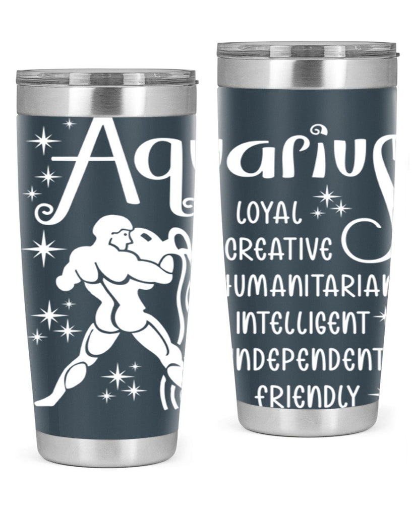 Aquarius 68#- zodiac- Tumbler