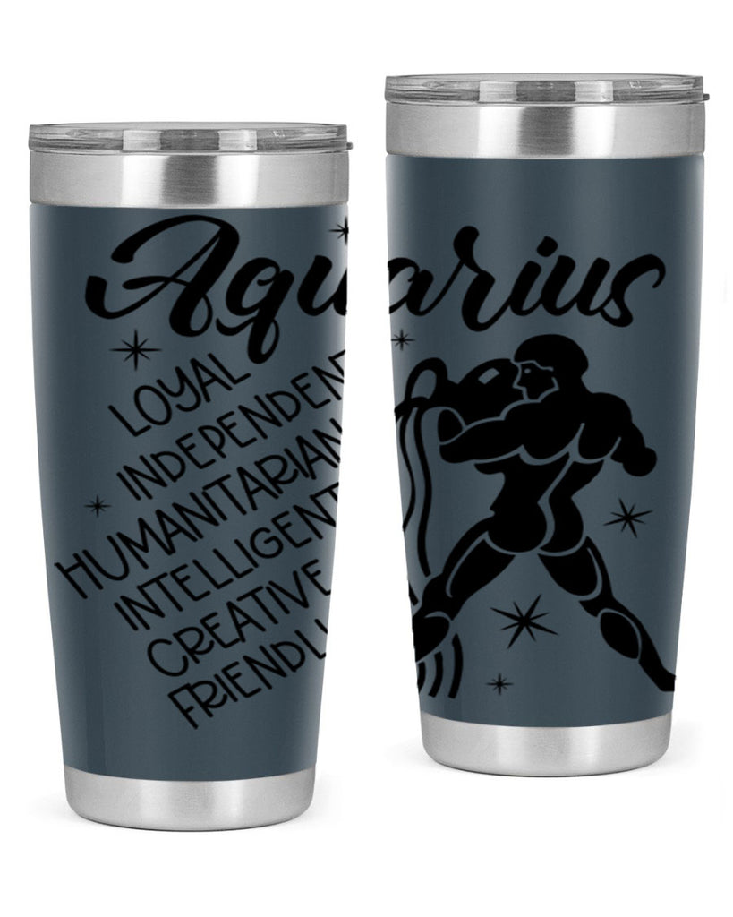 Aquarius 72#- zodiac- Tumbler