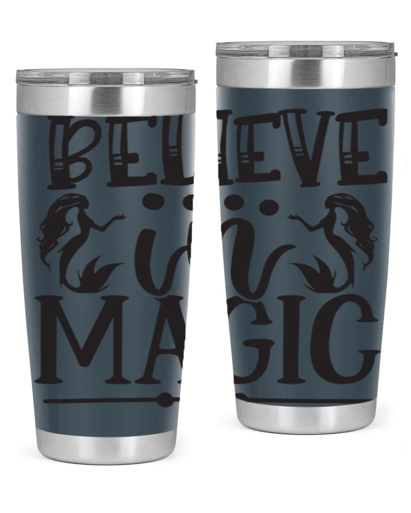 Believe in magic 65#- mermaid- Tumbler