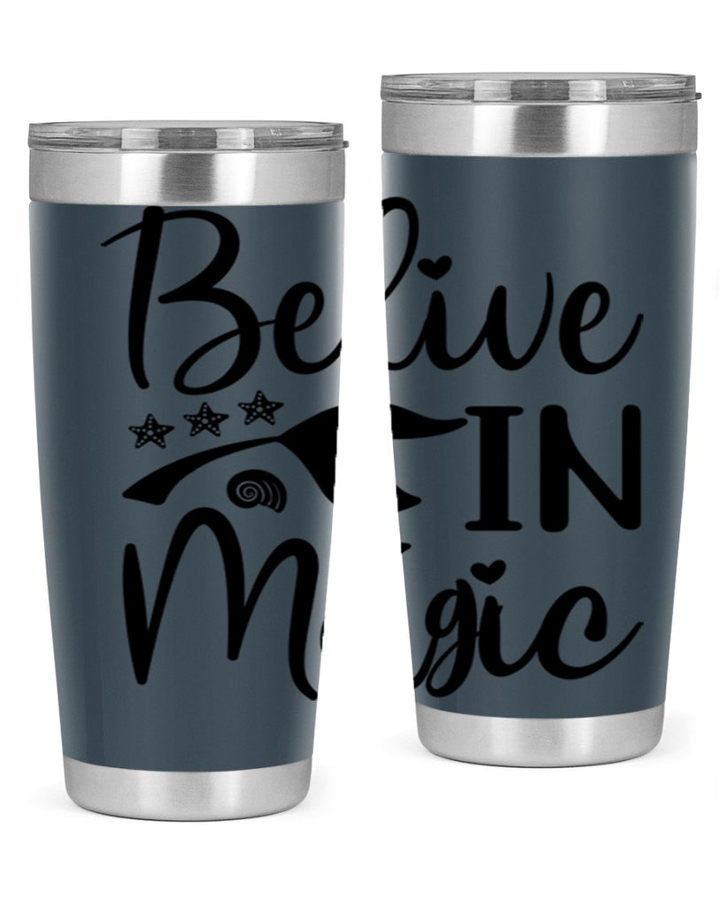 Belive in magic design 66#- mermaid- Tumbler