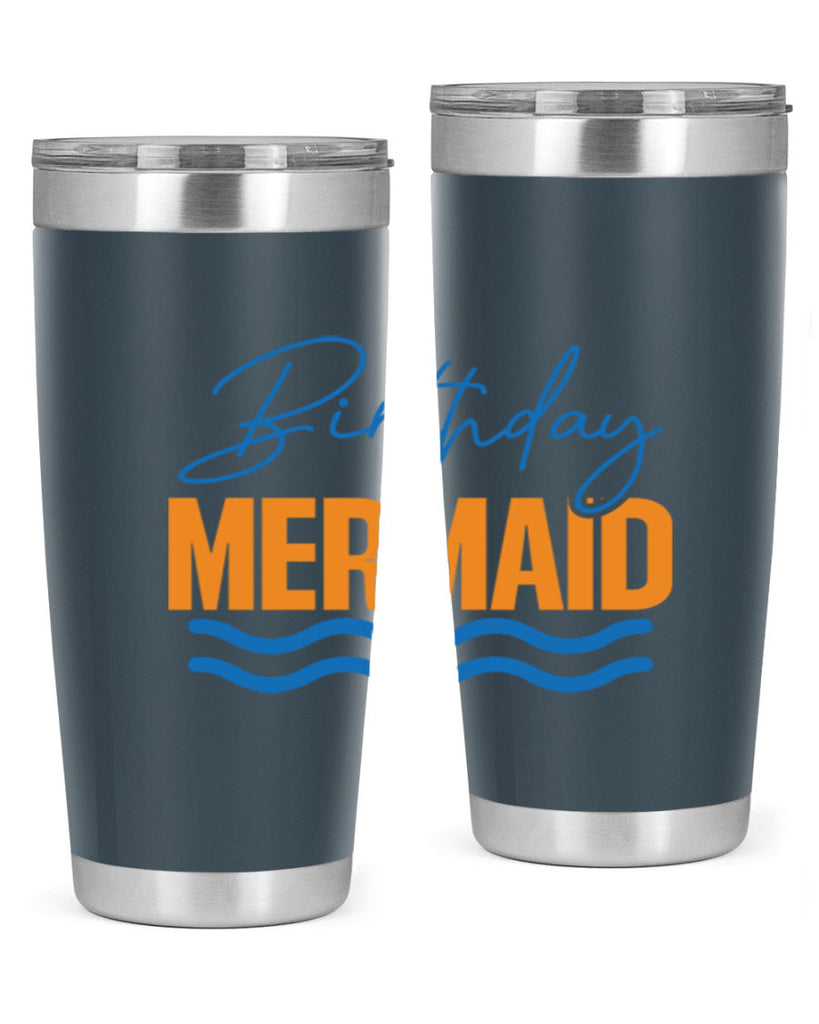 Birthday Mermaid 73#- mermaid- Tumbler