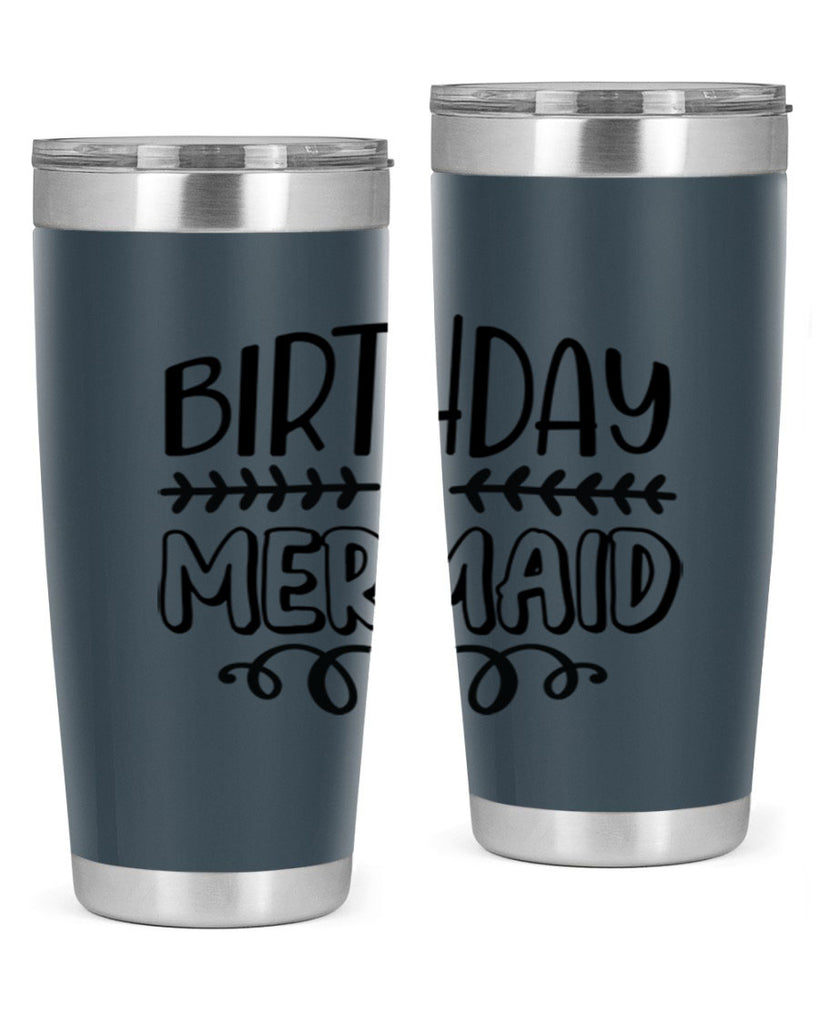 Birthday mermaid 74#- mermaid- Tumbler