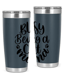 Busy Being A Cat Mama Style 80#- cat- Tumbler