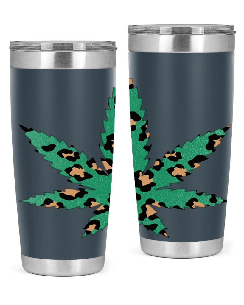 Cannabis Leopard Print 54#- marijuana- Tumbler