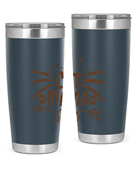 Cat Mama Style 5#- cat- Tumbler