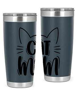 Cat Mom Style 85#- cat- Tumbler