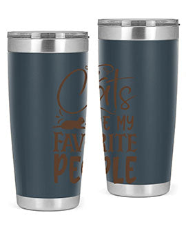 Cats Are My Favorite People Style 7#- cat- Tumbler