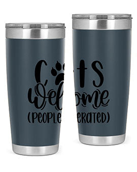 Cats Welcome Style 91#- cat- Tumbler