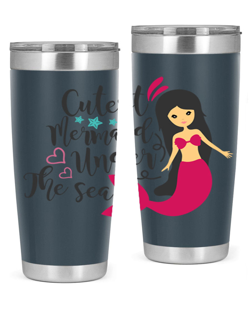 Cutest Mermaid under the sea 95#- mermaid- Tumbler
