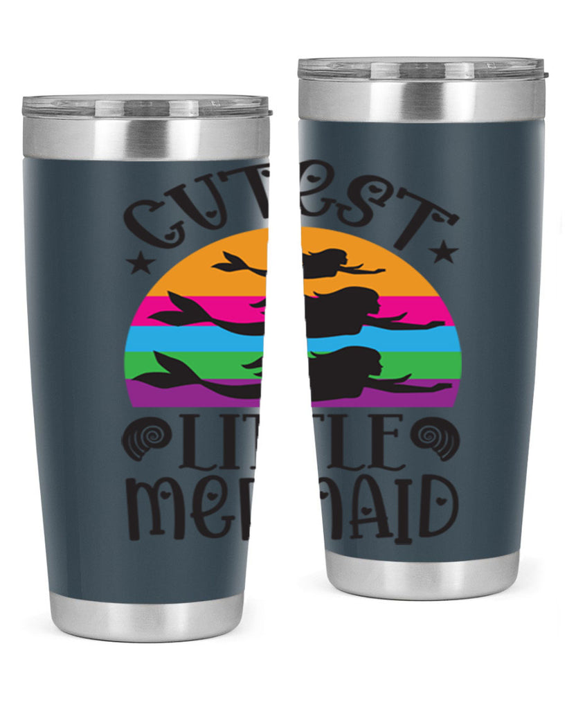 Cutest little mermaid 96#- mermaid- Tumbler