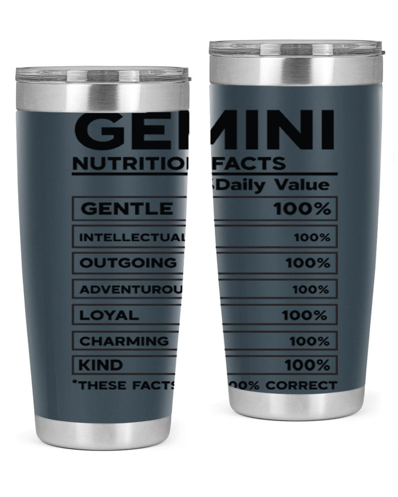 Gemini Nutrition Facts 220#- zodiac- Tumbler