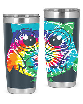 Graphic Owl Tiedye A TurtleRabbit 8#- owl- Tumblers