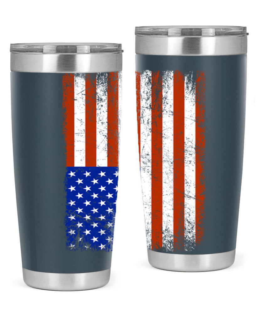 Grunge Flag 52#- Us Flags- Tumbler