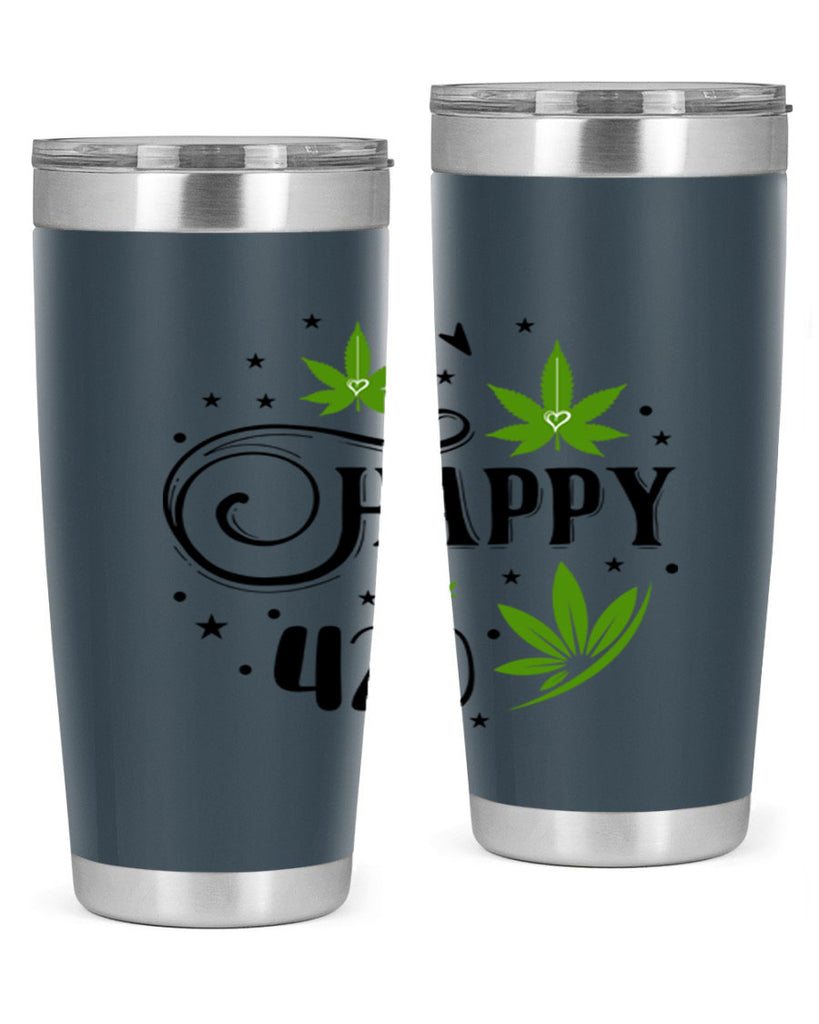 Happy 420 101#- marijuana- Tumbler