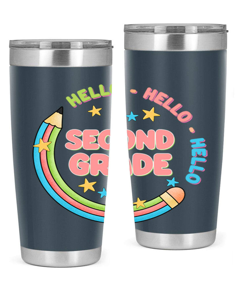 Hello 2nd Grade Pencil 10#- second grade- Tumbler