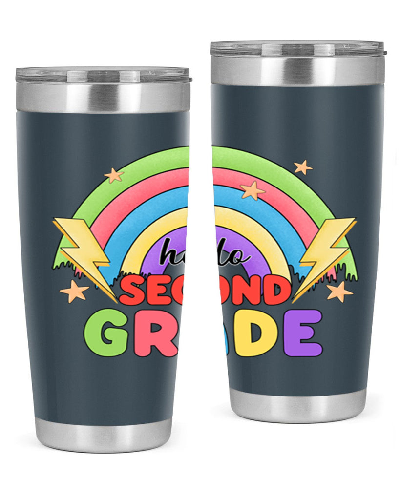 Hello 2nd Grade Rainbow 12#- second grade- Tumbler