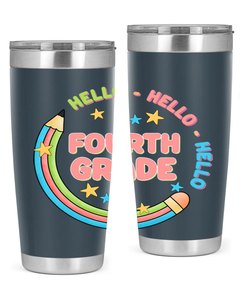 Hello 4th Grade Pencil 11#- 4th  grade- Tumbler