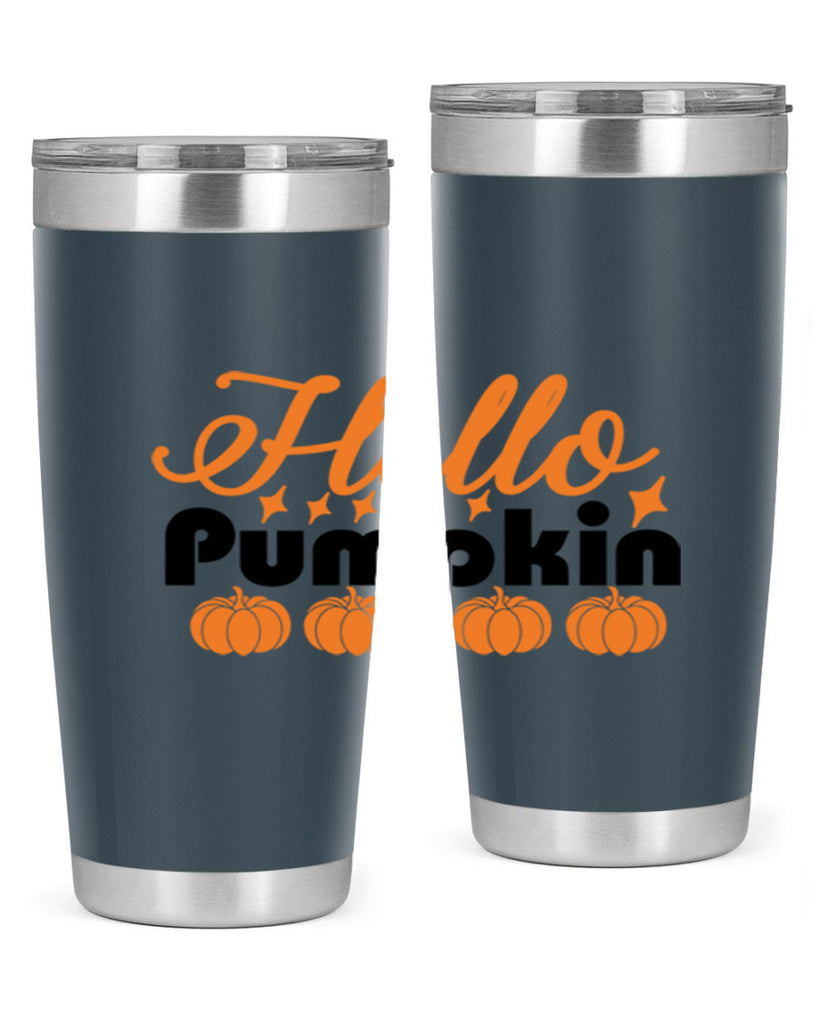 Hello Pumpkin 292#- fall- Tumbler