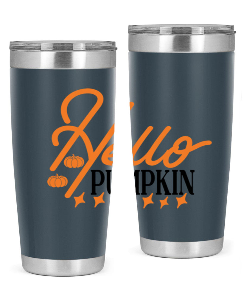 Hello Pumpkin 293#- fall- Tumbler