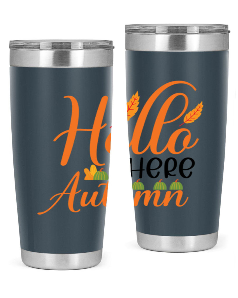 Hello There Autumn 297#- fall- Tumbler