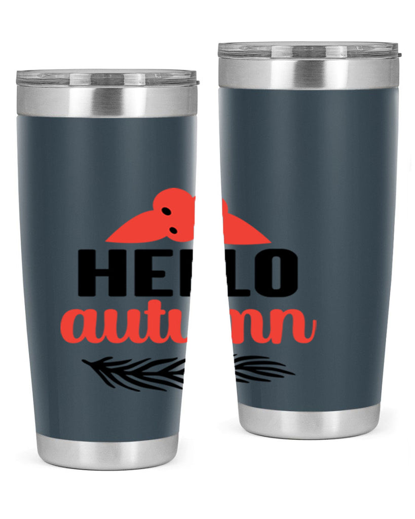 Hello autumn 269#- fall- Tumbler