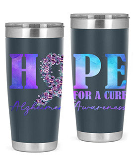 Hope For A Cure AlzheimerS Awareness 163#- alzheimers- Tumbler