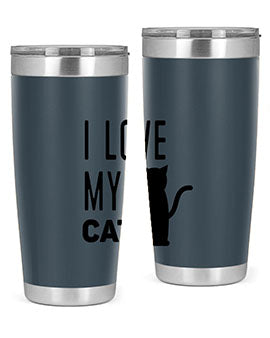 I Love My Cat Style 57#- cat- Tumbler