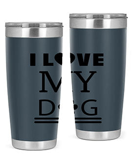 I Love My Dog Style 41#- dog- Tumbler