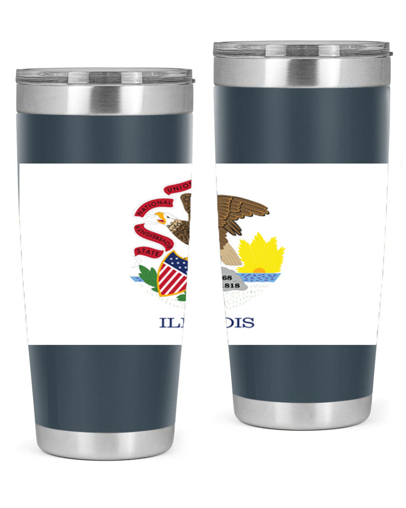 Illinois 39#- Us Flags- Tumbler