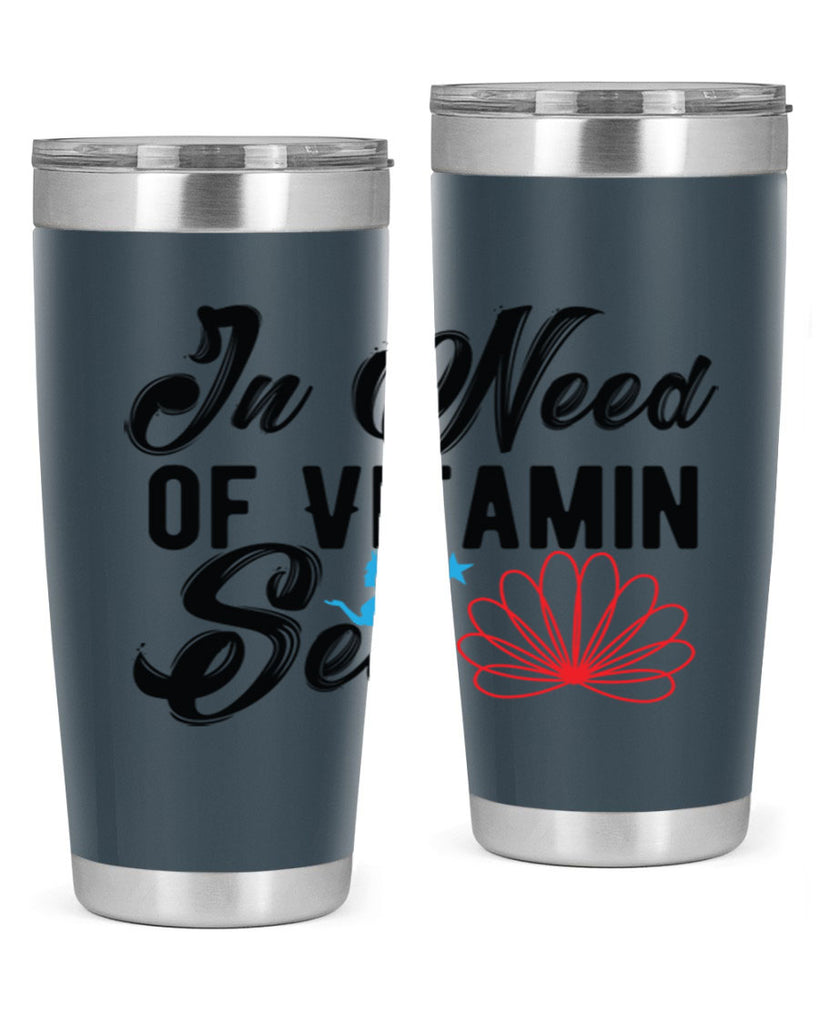 In Need of Vitamin Sea 265#- mermaid- Tumbler