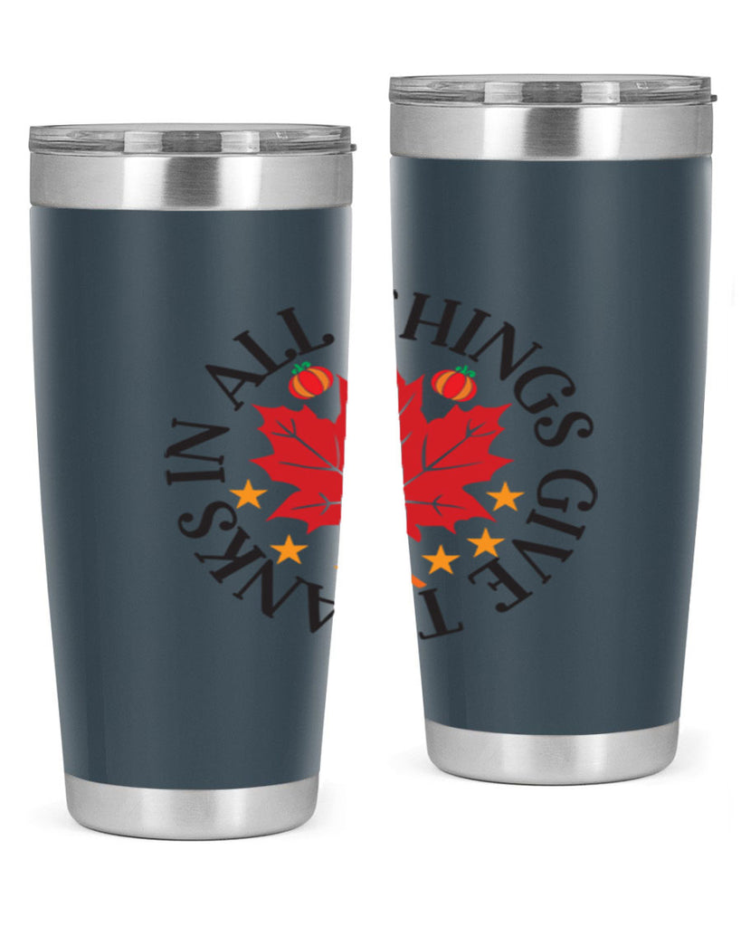 Inallthingsgivethanks 353#- fall- Tumbler