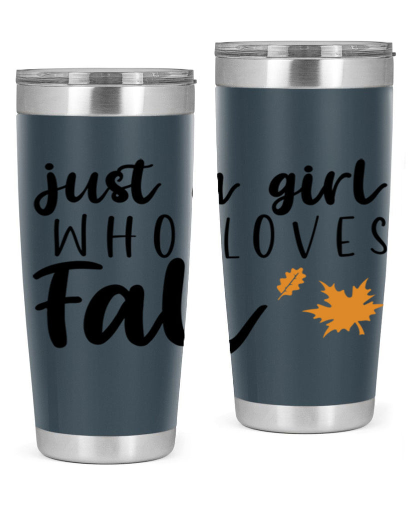 Just A Girl Who Loves Fall 380#- fall- Tumbler