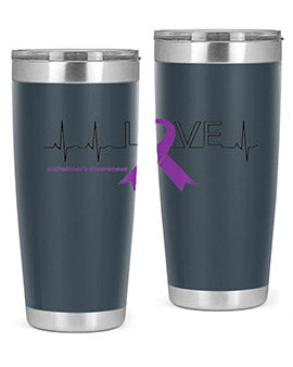 LOVE Gifts for Survivors National Alzheimers Awareness 192#- alzheimers- Tumbler