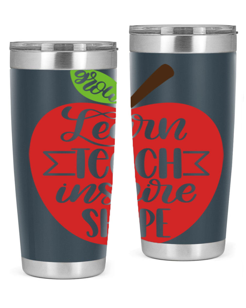 Learn Teach Inspire Shape Style 68#- teacher- tumbler