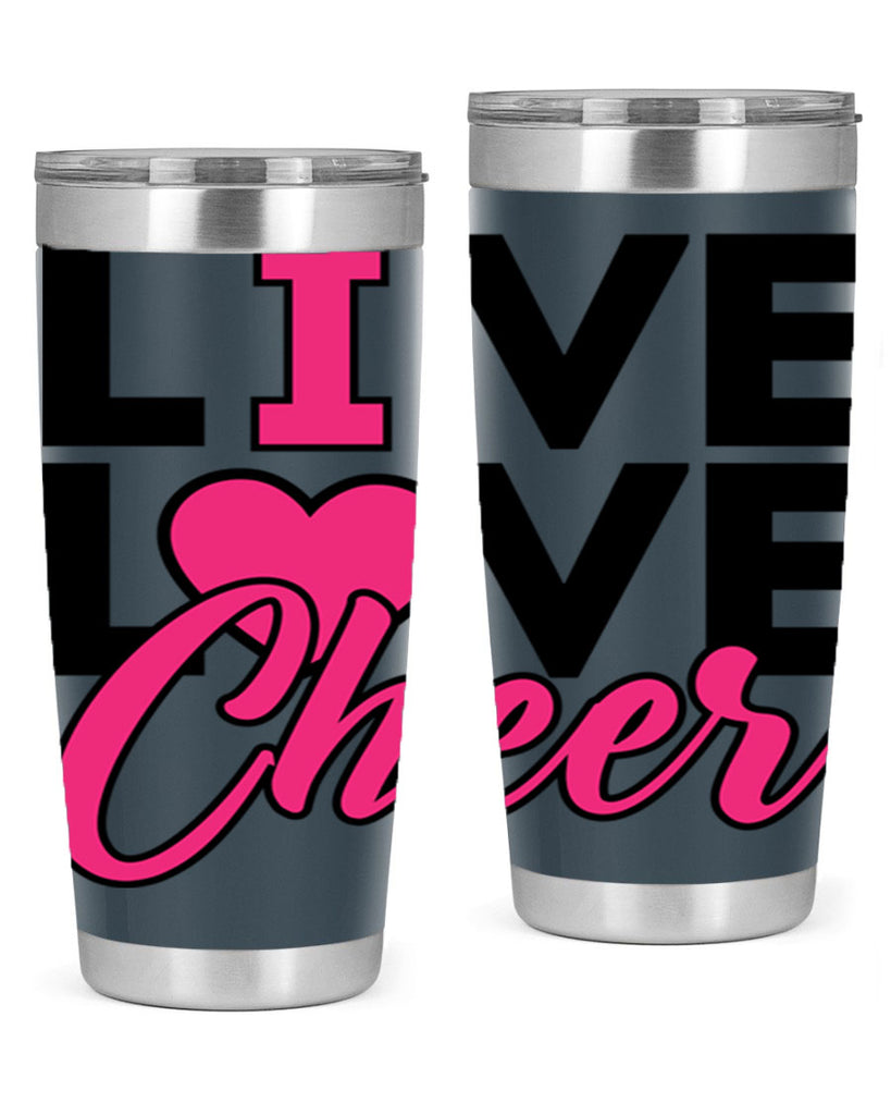 Live Love Cheer 832#- cheer- Tumbler