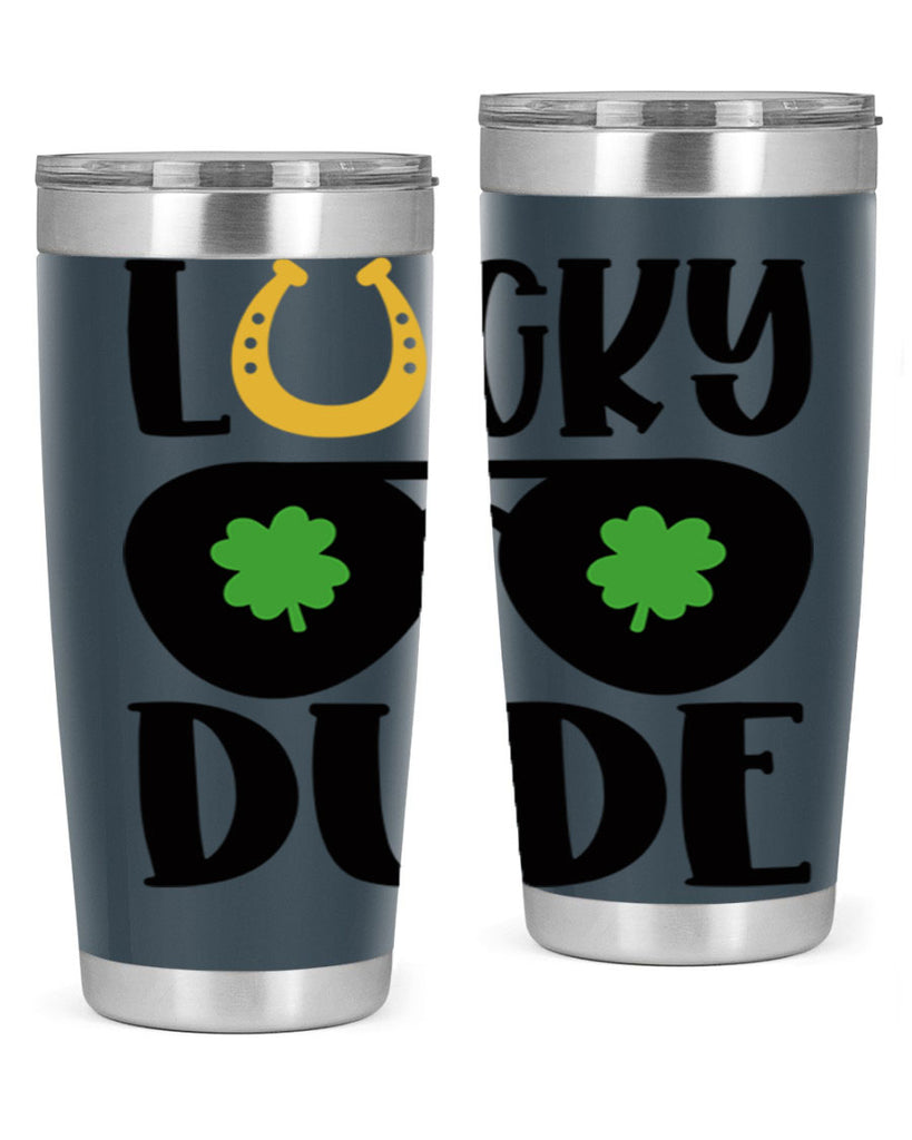 Lucky Dude Style 57#- St Patricks Day- Tumbler