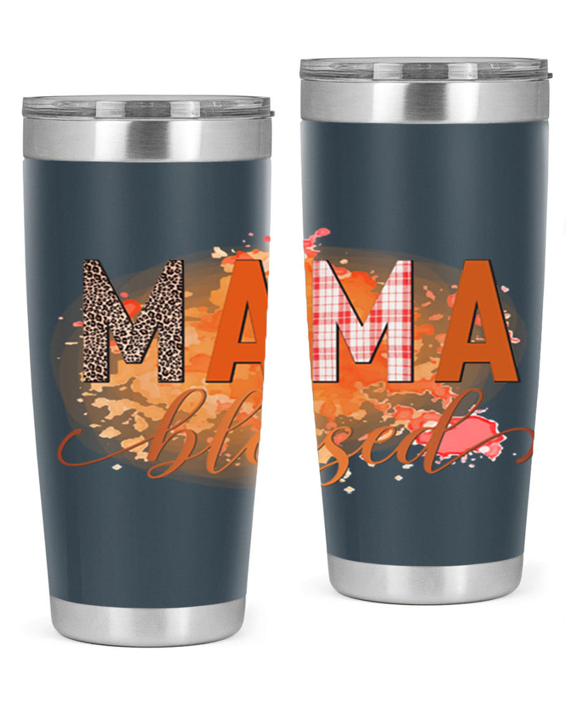 Mama Blessed 418#- fall- Tumbler