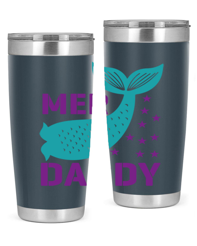 Mer Daddy 326#- mermaid- Tumbler