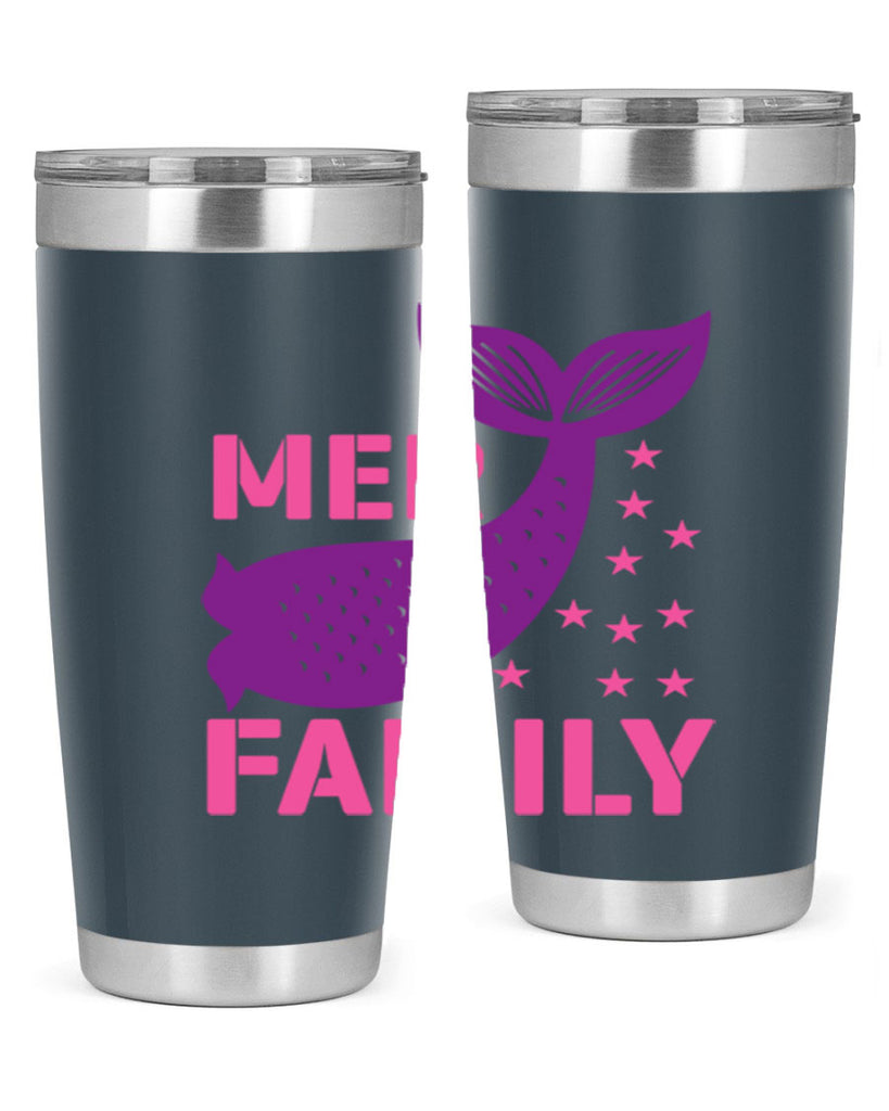 Mer Family 327#- mermaid- Tumbler