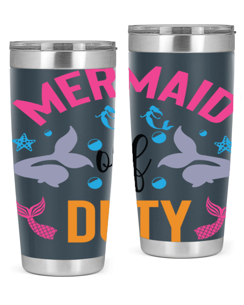 Mermaid Off Duty Design 438#- mermaid- Tumbler