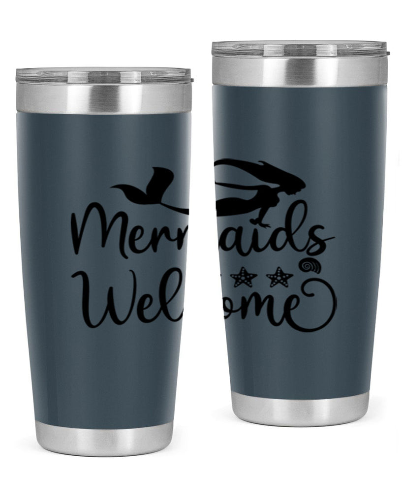Mermaids welcome design 501#- mermaid- Tumbler