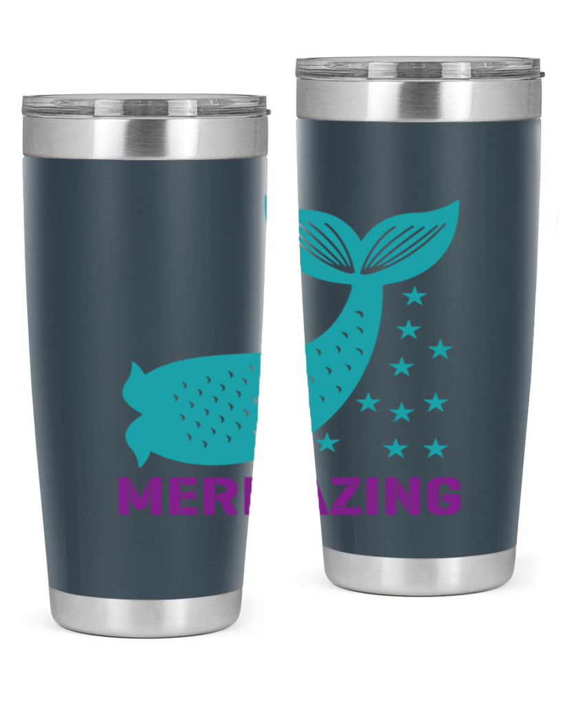 Mermazing 502#- mermaid- Tumbler