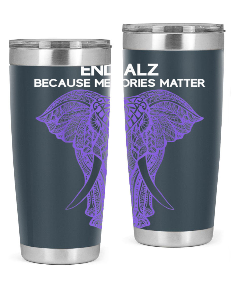 Purple Elephant Alzheimer Awareness 211#- alzheimers- Cotton Tank