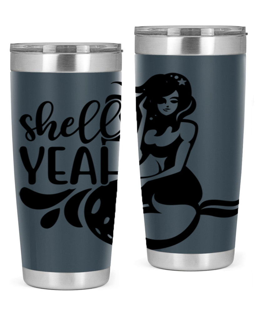 Shell yeah 596#- mermaid- Tumbler