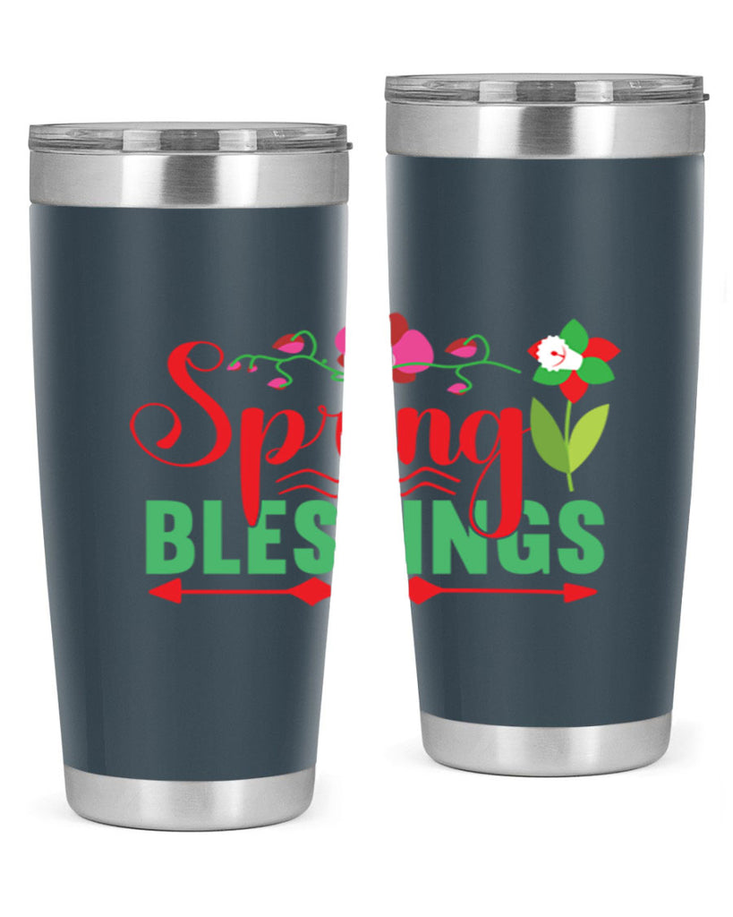 Spring Blessings 418#- spring- Tumbler
