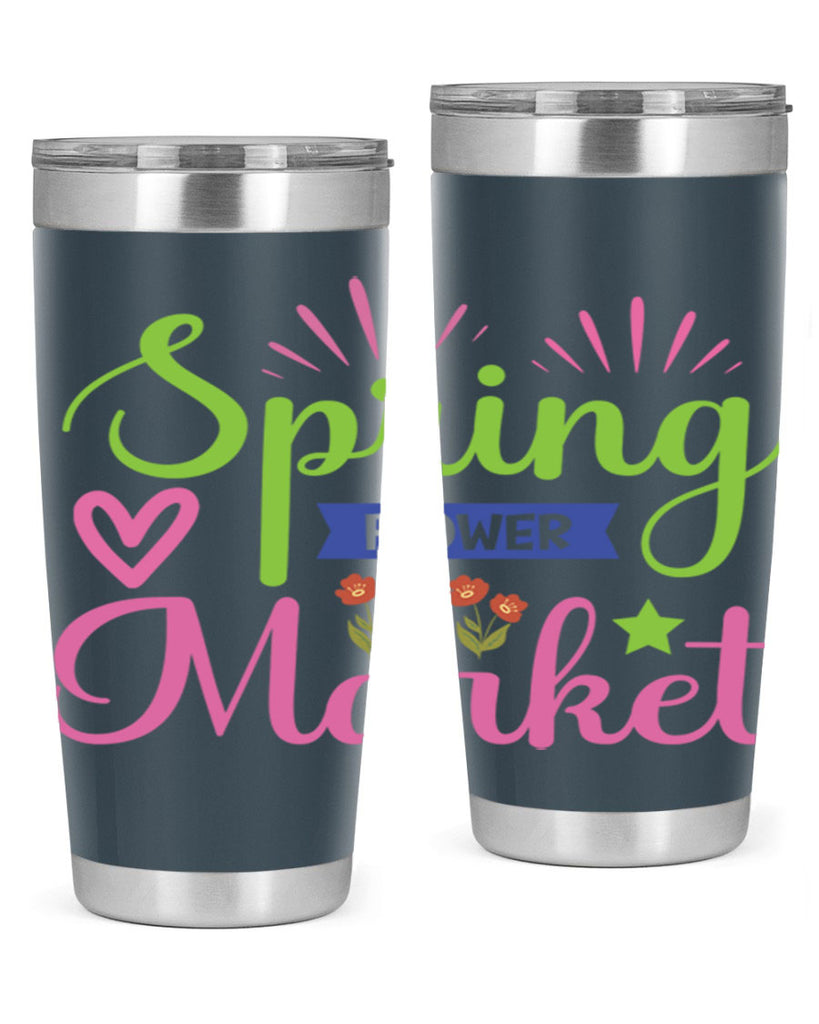 Spring Flower Market  487#- spring- Tumbler